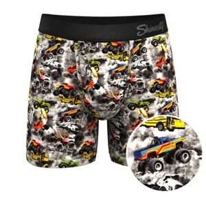 NEW - Shinesty Here Be Monsters
Monster Truck Ball Hammock Pouch Underwear W/Fly